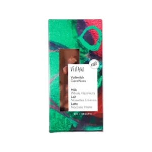 Vivani hele hazelnoot chocoladereep biologisch